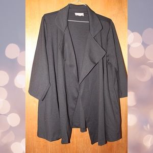 Joan Vass Open Front Cardigan/Coat 2X